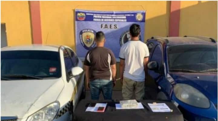 Tenientes arrestados por transportar 1 kilogramo de cocaína, en Carirubana, Falcón