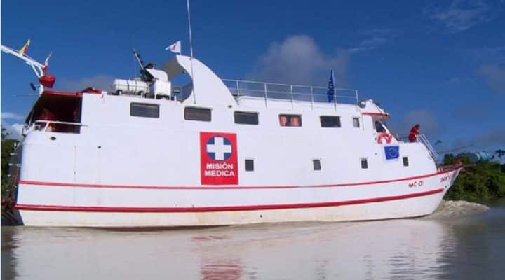 Hampones saquearon un barco hospital humanitario en Colombia