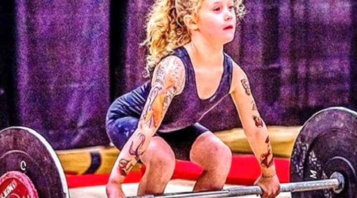 Rory van Ulft, la niña de siete años que es capaz de levantar hasta 80 kilos