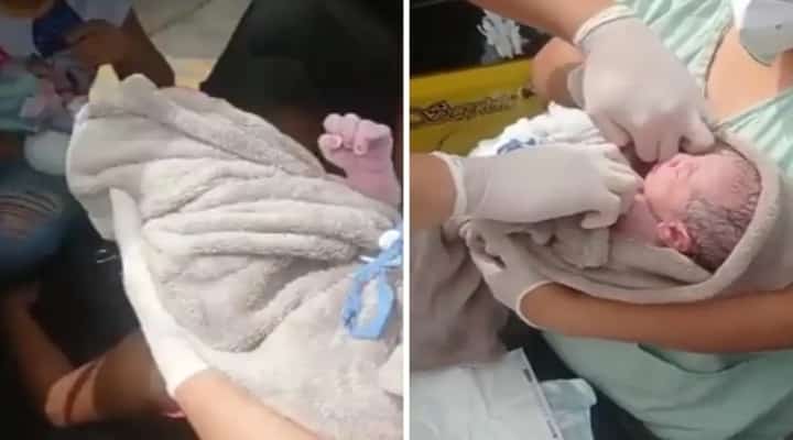 Migrante venezolana dio a luz en un taxi, camino al Hospital de Cúcuta (+Video)
