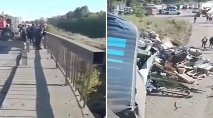Fatídico accidente: Conductor murió tras perder el control de su vehículo y caer desde un puente