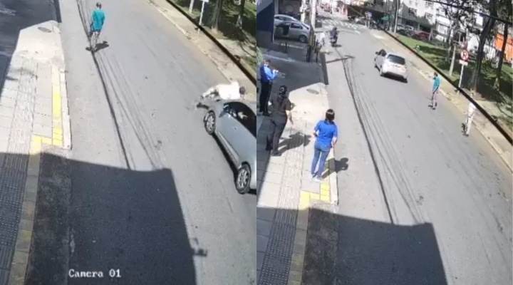 Conductor en Bucaramanga atropella a un adulto mayor y huye sin brindarle ayuda